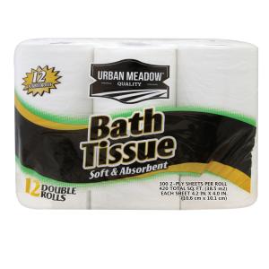 Urban Meadow - 12 Double Roll Bath Tissue