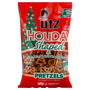 Utz - 14oz Holiday Shaped Pretzels