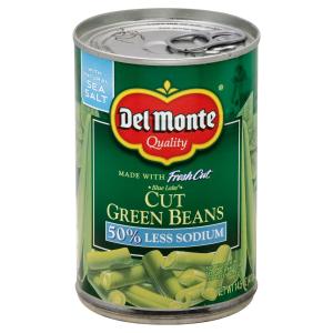 Del Monte - 50 Less Salt Cut Green Beans