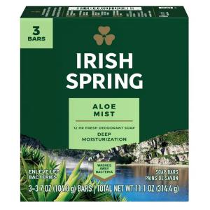 Irish Spring - Aloe Soap Bar 3pk