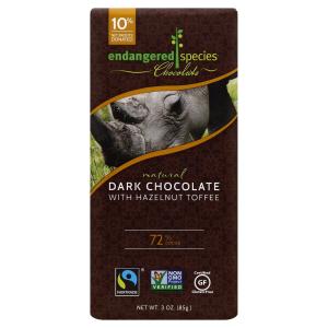 Endangered Species - Choc Bar Blck Rhino Drk Hzlnut