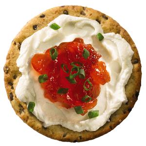 Cream Cheese, Red Pepper and Chives Snack - Dare