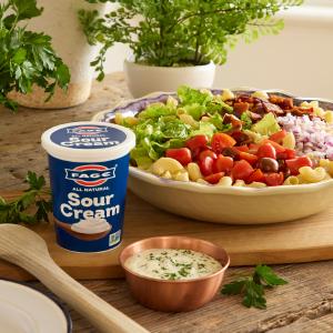 Creamy BLT Sour Cream Pasta Salad - Fage