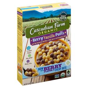 Cascadian Farm - Berry Vanilla Puff Cereal