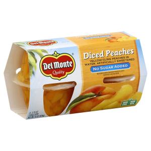 Del Monte - Diced Peaches Nsa 4pk