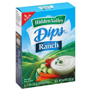 Hidden Valley - Dry Dip Mix Original 4pk