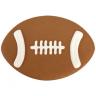 FOOTBALL DECORATED COOKIE