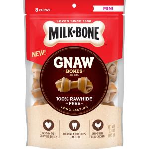 milk-bone - Gnaw Bonse Chicken Mini Rawhide Bone