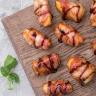Grilled Balsamic Bacon Wrapped Peaches - Urban Meadow