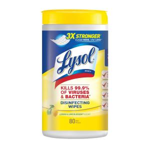 Lysol - Lysol Wipes Lemon 80ct