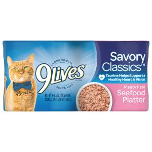 9 Lives - Meaty Pate Seafood Pltr 4pk