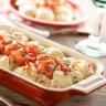 Mini Rounds® Cheese Ravioli, Bacon, and Onion Bake - Rosina Celentano