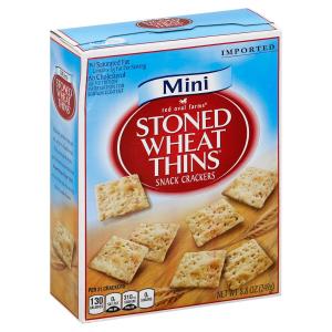 Stoned Wheat Thins - Mini Snack Crackers