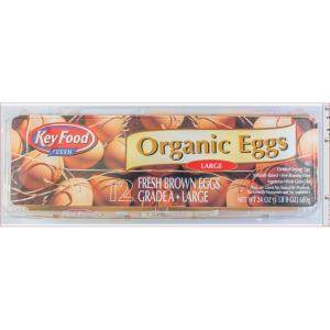 Key Food - Organic Large Brown Eggs