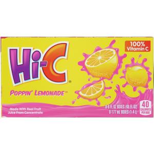 Hi-c - Poppin Pink Lemonade 8 pk