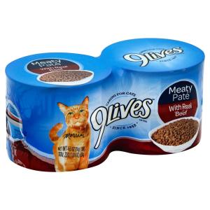 9 Lives - Prime Grill Beef 4pk