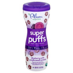 Plum Organics - Bluberry Purple Sweet Potato Super Puffs