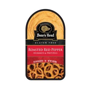Boars Head - Roasted Red Pepper Hummus & Pretzels