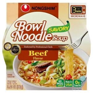 Nong Shim - Savory Beef Bowl Noodle Soup