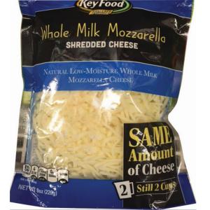 Key Food - Shredded Mozzarella Whole Milk