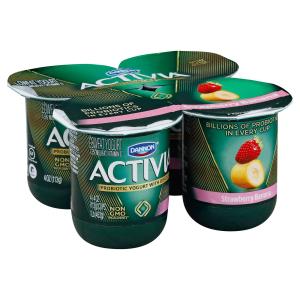 Activia - Strawberry Banana Yogurt 4pk
