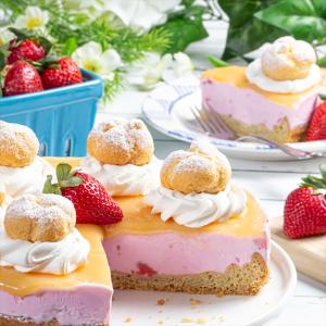 strawberry-lemon Ice Cream Tart